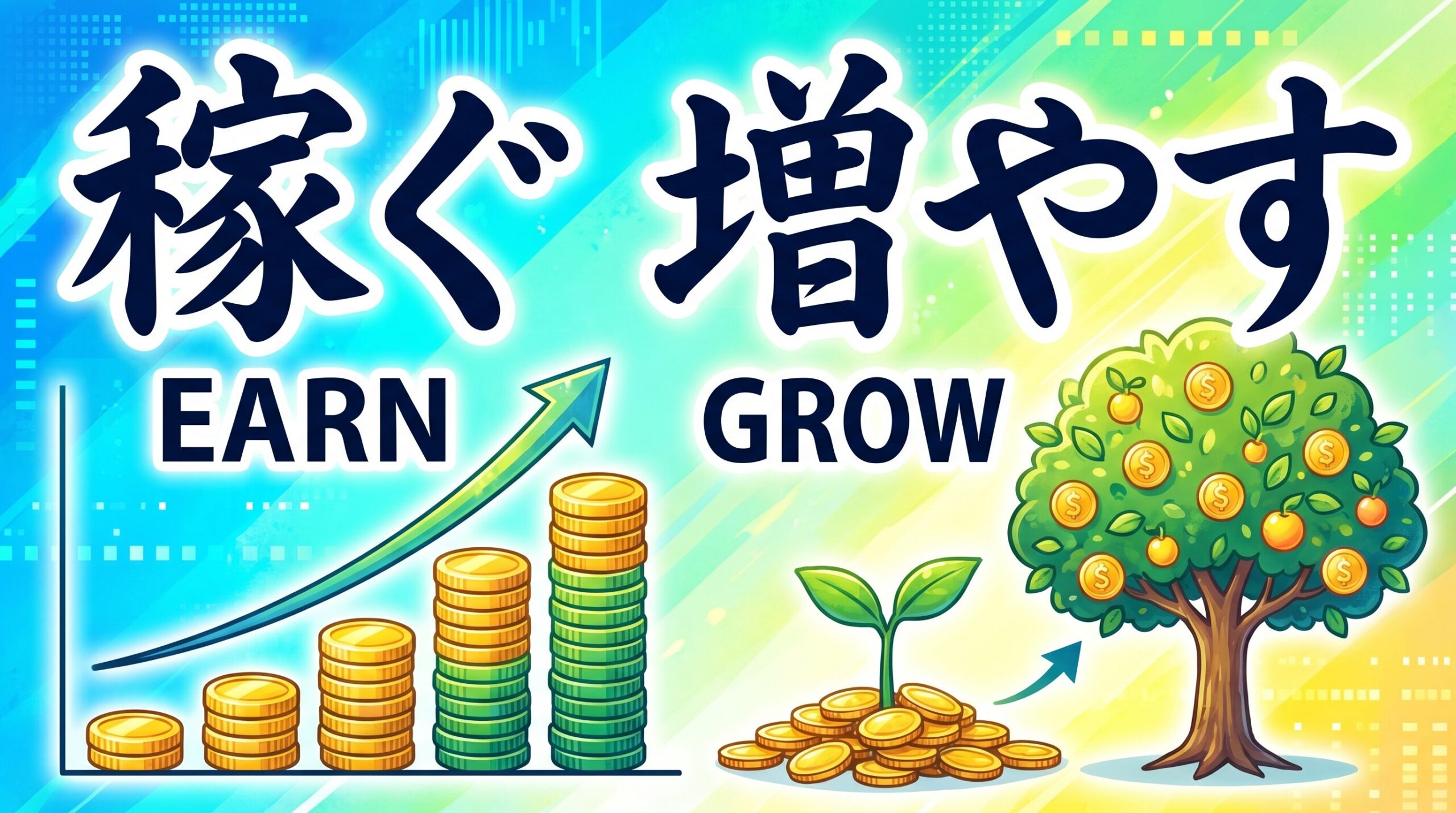 稼ぐ (Earn) ＆ 増やす (Grow)