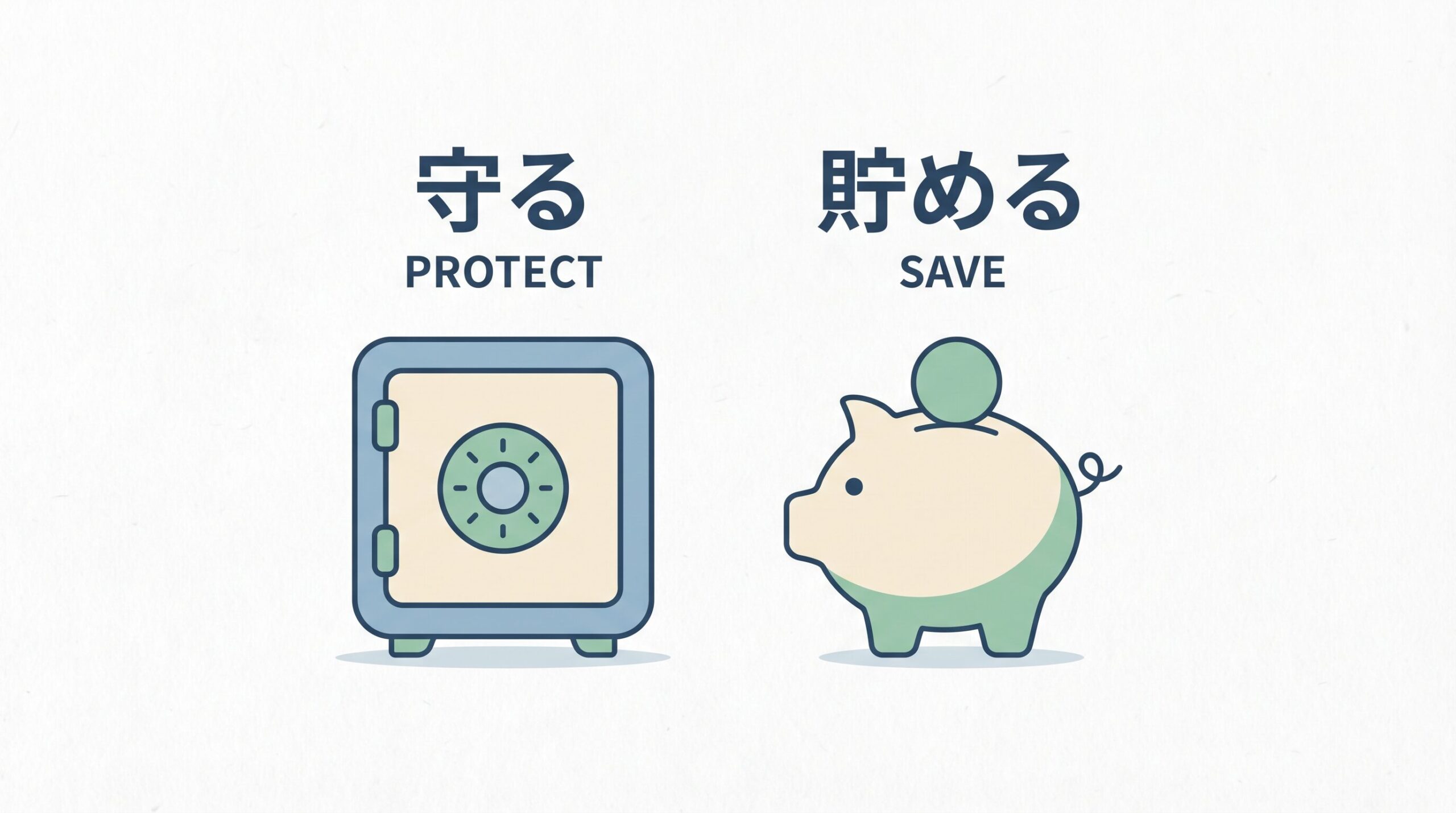 貯める (Save) ＆ 守る (Protect)