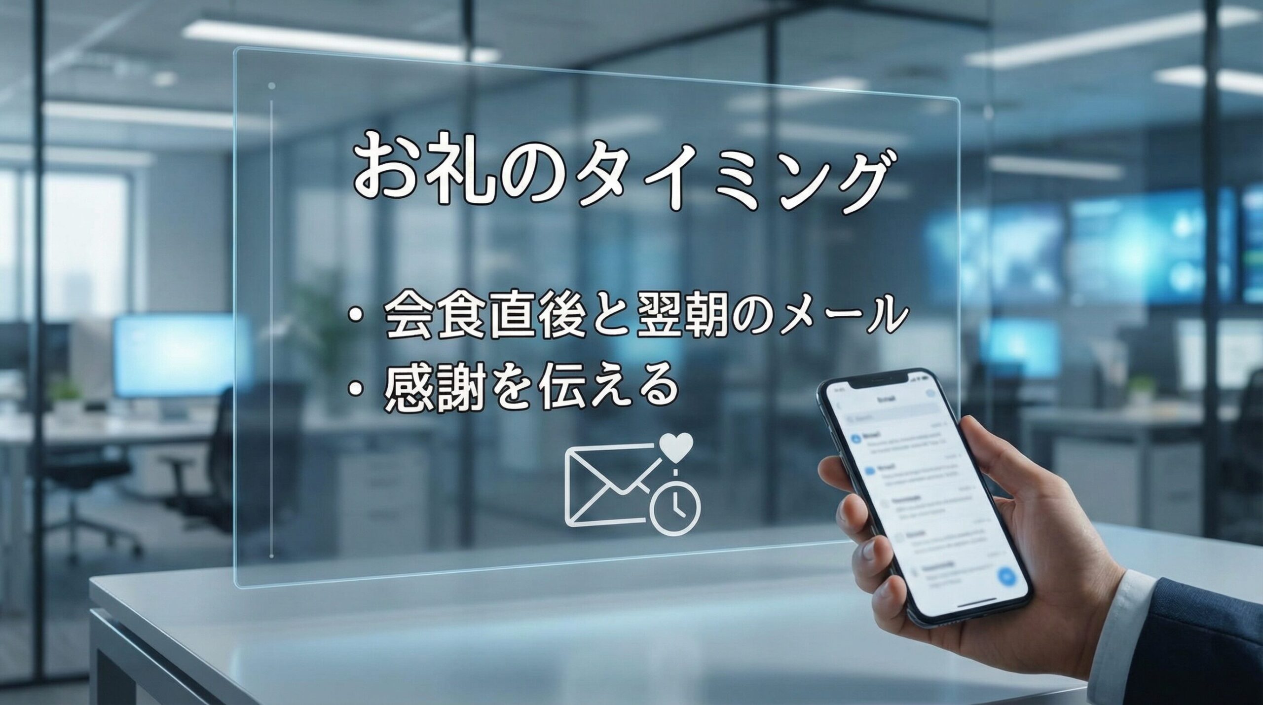 お礼のタイミング