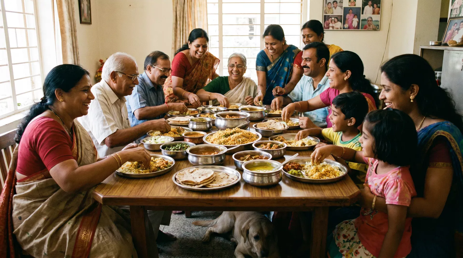 インドの共同食文化：家族で食事をシェアする